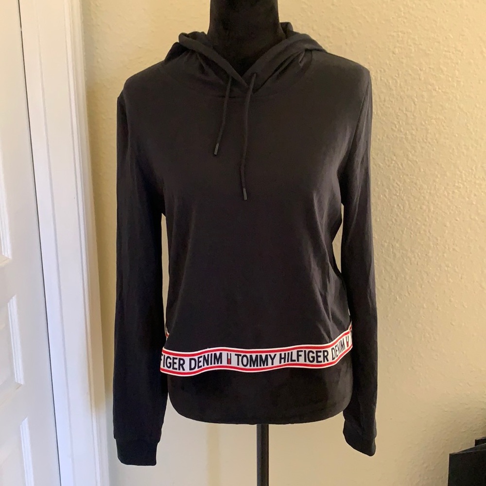 Tommy Hilfiger Denim Black Hoodie Size S